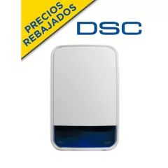 DSC--DSC PG9911BBATT - Sirena con luz estroboscópica exterior 110 dB c/batería Inalámbrica Power G compatible con NEO, PRO, Qolsys e IoTega-
