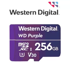 WESTERN DIGITAL--WESTERN DIGITAL WDD256G1P0C MicroSD 256GB / MICRO SDXC PURPLE SC QD101 VIDEOVIGILANCIA 24/7 CLASE 10 U1 LECT 50MB/S ESC 40MB/S-