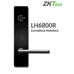 ZKTECO--ZKTECO LH6800R- Cerradura derecha para hotel / MIFARE 13.56 Mhz / 35 a 45 mm grosor de puerta / Aleación de Zinc / 224 eventos-