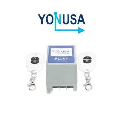 YONUSA--YONUSA KL2V2 - Modulo de mando receptor y dos transmisores compatible con todos los energizadores Yonusa, conexion sencilla, armado y desarmado de cerco electrico-