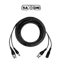 SAXXON--SAXXON WB0110C- Cable de 10 Metros Armado para Video y Energia/ Para Camaras Hasta 8 Megapixeles/ con Conectores BNC y de Energía/ Uso Interior/ Cable de Video 100% Cobre/ 12W/ Soporta: AHD/CVI/TVI/CVBS/-