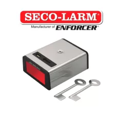 SECO-LARM--SEC-SS078Q - Botón de Pánico de restablecimiento manual metálico Normalmente Abierto-