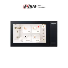 DAHUA--DAHUA VTH2421FB-P - Monitor IP táctil de 7" Serie Pro, con 8GB de memoria embebida, PoE estándar, ranura MicroSD, soporta llamada grupal, videos, mensajes, 6 entradas/salidas de alarma, y hasta 9 monitores adicionales.-