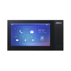 DAHUA--DAHUA VTH2421FB-P - Monitor IP Touch de 7 pulgadas/ Serie Pro/ Memoria de 8GB Embebida/ PoE Estandar/ Soporta Llamada en Grupo/ Ranura MicroSD/ 6&1 E&S de Alarmas/ Hasta 9 Monitores Adicionales/Soporta Dejar Videos y Mensajes de Texto/-