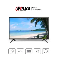DAHUA--DAHUA DHI-LM32-F200 - Pantalla FHD de 32 pulgadas con resolución 1920×1080, diseñada para uso 24/7. Ofrece 240 cd/m² de brillo, entradas HDMI, VGA, USB, altavoces integrados y control remoto.-