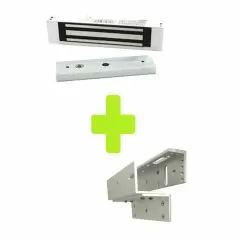ZKTECO--ZKTECO LM120PAK - Paquete de contrachapa magnética de 120 kg, voltaje de 12VDC incluye soporte ZL para su instalación, compatible para puertas de madera y metal-