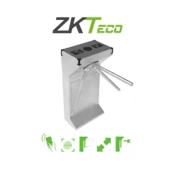 ZKTECO--ZKTECO TS1000D - Torniquete Bidireccional / Acero SUS304 / 110V / 25 a 30 x Min / Carril 50 cm / Exterior Protegido / 1 millón de Ciclos / No cuenta con Lectores y Panel / Compatible Rostro, Palma, Huella, Tarjeta, QR-