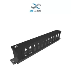 SBE TECH--SBE TECH SBE-OH1UR - Organizador de cable horizontal 1UR-