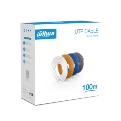 DAHUA--DAHUA PFM920I-5EU-U-100 - Bobina de 100 Mts de Cable UTP Cat5e/ 100% Cobre/ Color Blanco/ Cubierta Retardante de Flama con Certificacación ANSI/ UL CM/ Ideal para Video y Redes/-