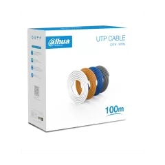 DAHUA--DAHUA PFM920I-6UN-C-100 - Bobina de 100 Mts de Cable UTP Cat6/ 100% Cobre/ Color Blanco/ Cubierta Retardante de Flama con Certificación CE CPR Eca/ Ideal para Video y Redes/-