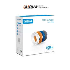 DAHUA--DAHUA PFM920I-6UN-C-100 - Bobina de 100 Mts de Cable UTP Cat6/ 100% Cobre/ Color Blanco/ Cubierta Retardante de Flama con Certificación CE CPR Eca/ Ideal para Video y Redes/-