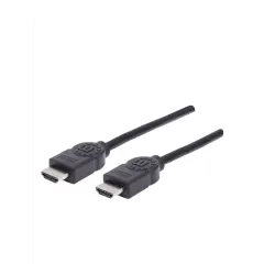 MANHATTAN--MANHATTAN 306126- Cable HDMI de Alta Velocidad de 3 Metros/ Resolución 4k@30Hz/ Soprota 3D/ HDMI Macho a Macho/ Soporta Canal de Retorno de Audio (ARC)/ Blindado para Reducir Interferencia/-