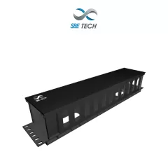 SBE TECH--SBE TECH SBE-OH2UR - Organizador de cable horizontal 2UR-