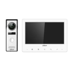 DAHUA--DAHUA KTA02 - Kit de Videoportero Analógico/ Monitor con Pantalla de 7 Pulgadas/ Botones Touch/ Frente de Calle con Camara de 1.3 Megapixeles/ DWDR/ IP66/ Apertura de Puerta/ Soporta Hasta 2 Frentes de Calle + 3 Monitores/-