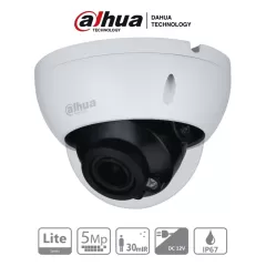 DAHUA--DAHUA HAC-HDBW1500R-Z - Camara Domo Antivandalica de 5 Megapixeles/ Lente Motorizado de 2.7-12mm/ Ir de 30 mts/ IP67/ IK10/ Soporta CVI/AHD/TVI y CBVS/-