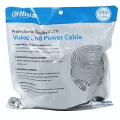 DAHUA--DAHUA DH-PFM942I-20-5 - Cable de 20 Metros Armado para Video y Energía/ Para Camaras Hasta 4k/ con Conectores BNC y de Energía/ Uso Exterior e Interior/ Cobre de Alta Pureza/ Soporta: AHD/CVI/TVI/CVBS/-