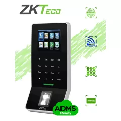 ZKTECO--ZKTECO F22Mifare - Control de Acceso y Asistencia / 3000 Huellas / 5000 Tarjetas Mifare / Teclado Táctil / Sensor de Huella BIO ID / Conexión TCPIP / WiFi / ADMS Gratis-