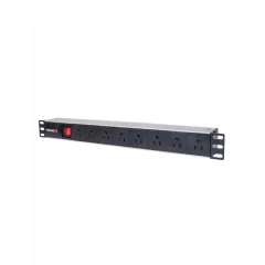 INTELLINET--INTELLINET 713993- Barra PDU / 8 cont. Gab/Rack 19"/ 1U/ Contra sobrecarga / On/Off-