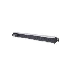 INTELLINET--INTELLINET 713955- Barra PDU / 12 cont. / Gabinetes y Racks, / Vertical / Interruptor doble / Conta cortos circuitos-