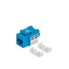 INTELLINET--INTELLINET 210546 - Jack CAT 5e / De impacto 110 / Keystone / Color azul-