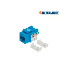 INTELLINET--INTELLINET 210546 - Jack CAT 5e / De impacto 110 / Keystone / Color azul-