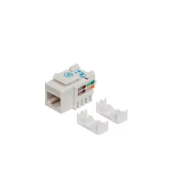INTELLINET--INTELLINET 210591 - Jack RJ45 CAT6 Keystone / de impacto 110 / color blanco-