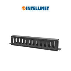 INTELLINET--INTELLINET 714679 - Organizador Horizontal /19" / 1U / Plástico / 8cm-