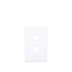 INTELLINET--INTELLINET 163293 - TAPA (FACEPLATE) / 2 PERFORACION / BLANCO-