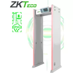 ZKTECO--ZKTECO D4330IP65 Arco Detector de Metales con protección IP65 para semi exteriores, con 33 zonas de detección, 300 niveles de sensibilidad, pantalla HD 7", indicadores LED en ambas vistas, control remoto y batería de respaldo incluida.-