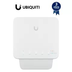UBIQUITI--UBIQUITI USW-FLEX Switch UniFi para exterior IP55 de 5 puertos 10/100/1000, con 1 puerto PoE de entrada 802.3af/at/bt y 4 puertos PoE de salida 802.3af. Compatible con Inyector PoE-50-60W y UTP7201GE-PSE60. No incluye inyector PoE.-