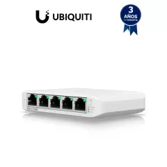 UBIQUITI--UBIQUITI USW-FLEX-MINI Switch UniFi Administrable Compacto de 5 Puertos 10/100/1000 Mbps, entrada de PoE 802.3af/at-