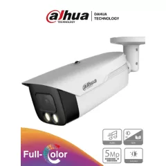 DAHUA--DAHUA HAC-HFW1509MHN-A-LED-0360B-S2 - Cámara Bullet Full Color de 5 MP con lente de 3.6 mm y micrófono integrado. Con visión nocturna de hasta 50 metros, WDR real de 120 dB y color 24/7. Resistente al agua IP67 y tecnología Starlight-