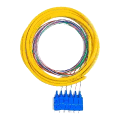 SBE TECH--SBE TECH SBE-PIGSC2MSM6P Juego de 6 pigtail SC / MONOMODO 9/125 / 2 metros-