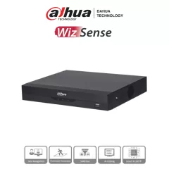 DAHUA--DAHUA XVR5108HS-4KL-I3 - DVR 4K WizSense de 8 canales + 8 IP o hasta 16 IP. Incluye SMD Plus, Protección Perimetral y reconocimiento facial, codificación con IA, H.265+, y soporta CVI, AHD, TVI, CVBS e IP. Compatibilidad con IoT y POS-