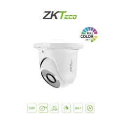ZKTECO--ZKTECO ES855P11CS7CMI- Cámara IP Domo Full Color 5 Megapíxeles / Compresión H.265 / Lente 2.8 mm / Alcance IR 20mts / Detección Facial / Micrófono Integrado / ONVIF Profile SCarcasa metálica / PoE / IP67 / P2P-
