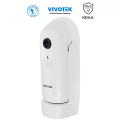 VIVOTEK--VIVOTEK CC9160-H - Cámara IP Panorámica para interior, 2 MP, WDR Pro, Visión 180º, Ciberseguridad Trend Micro, Smart Stream III, Micrófono Integrado, Visión SNV, Conectores DI/DO, ONVIF-