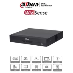 DAHUA--DAHUA XVR5104HS-4KL-I3 - DVR 4k de 4 Canales y 4 IP o hasta 8 IP. Equipado con WizSense, codificación H.265+, un canal para reconocimiento facial, protección perimetral y SDM Plus. Bahía SATA para HDD de hasta 10TB. Compatible con IoT y POS-