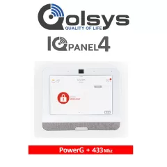 QOLSYS--QOLSYS IQP4005 - Sistema de Alarma IQPanel4 Autocontenido , con Pantalla Tactil de 7", Power G 915 Mhz + DSC Serie Power 433 Mhz. Con 4 Bocinas integradas (4W). Para la plataforma Alarm.com-