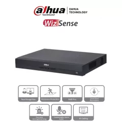 DAHUA--DAHUA XVR5216AN-I3 - DVR de 16 Canales de 5 Megapíxeles Lite/ WizSense/ H.265+/ 2 Bahías de Discos Duros/ 16 Canales + 8 Canales IP/ Hasta 24 Ch IP/ 2 Canales de Reconocimiento Facial/ Codificación IA/ SMD Plus/ Proteccion Perimetral/-