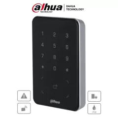DAHUA--DAHUA ASR2101A-D - Lectora de Tarjetas ID con Teclado para Panel de Control de Acceso/ Uso Exterior/ Soporta Comunicación Wiegand y RS-485/ Modos de desbloqueo: Tarjeta y Codigo/ Alarma Anti-manipulación/ IP66/ Zumbador e Indicador de Aviso/-
