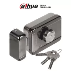 DAHUA--DAHUA DHI-ASF601A - Cerradura eléctrica inteligente con cierre automático, 12 VDC, bidireccional (izquierda o derecha). Ideal para puertas de madera, metal y emergencia. Compatible con videoporteros y control de acceso-