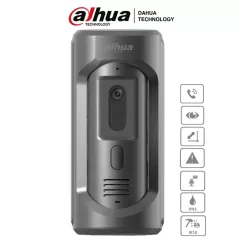 DAHUA--DAHUA VTO2101E-P-S2 - Frente de Calle para Videoportero IP/ Antivandalico IK10/ Funcion Independiente/ Metalico/ IP65/ Camara de 2 Megapixeles/ Soporta Mensajes de Video y Audio/ PoE 802.3 af/ Apertura de Puerta/-