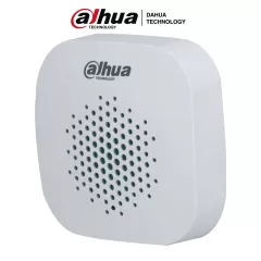 DAHUA--DAHUA DHI-ARA12-W2 - Sirena inalámbrica para interior, Potencia 105 dB, 3 niveles de volumen, LED indicador, Alarma de batería baja, Medición de temperatura, App DMSS, Frecuencia 433 MHz, Tecnología: AirShield, Compatible con HUB 1.0 y HUB 2.0-
