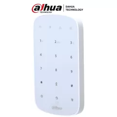 DAHUA--DAHUA DHI-ARK30T-W2 - Teclado inalámbrico, Touch, Funciones: armado, desarmado y alarmas, Soporta 32 usuarios con PIN o Tarjetas Mifare, LEDs indicadores, App DMSS, Frecuencia 433 MHz, Tecnología: AirShield, Compatible con HUB 1.0 y HUB 2.0-