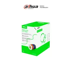 DAHUA--DAHUA PFM922I-5EUN-C -Bobina de cable UTP Cat5e de 305 metros, color blanco, ideal para instalaciones interiores. Conductor de CCA y cubierta de FR-PVC, cumple con la normativa ROHS para una alta calidad y seguridad.-
