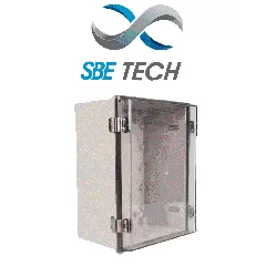 SBE TECH--SBE TECH TR15015090 - Gabinete de plástico para exteriores con cubierta transparente, 150 x 150 x 90 mm-
