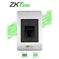 ZKTECO--ZKTECO FR1500SMF - Lector Esclavo De Huella BIO ID Tarjetas Mifare 13.56 Mhz / IP65 / RS485 y Led Indicador de Estado / Compatible con Paneles InBio-