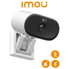 IMOU--IMOU VERSA (IPC-C22FN-C) -Cámara IP WiFi IMOU VERSA de 2 MP,con lente de 2.8 mm y 97°d apertura, ofrece compresión H.265, audio bidireccional, sirena, visión nocturna de 20 m, ranura MicroSD, detección de humanos y certificación IP65-