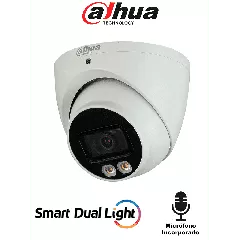 DAHUA--DAHUA HAC-HDW1239TN-IL-A-S2 - Camara Domo de 2 Megapixeles/ Iluminador Dual Inteligente+Full Color/ Lente de 2.8 mm/ 107 Grados/ Microfono Integrado/ WDR Real de 130 dB/ 40 Metros de Iluminación IR y Visible/ IP67/-