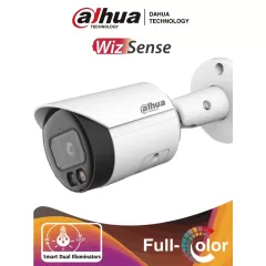 DAHUA--DAHUA IPC-HFW2249S-S-IL - Camara Bullet IP 2 Megapixeles/ Iluminador Dual Inteligente+Full Color/ WizSense/ Lente de 2.8mm/ 107 Grados/ Microfono Integrado/ 30 Mts de IR y Luz Visible/ Metalica/ Ranura MicroSD/ WDR 120dB/ SMD Plus/ PoE/-